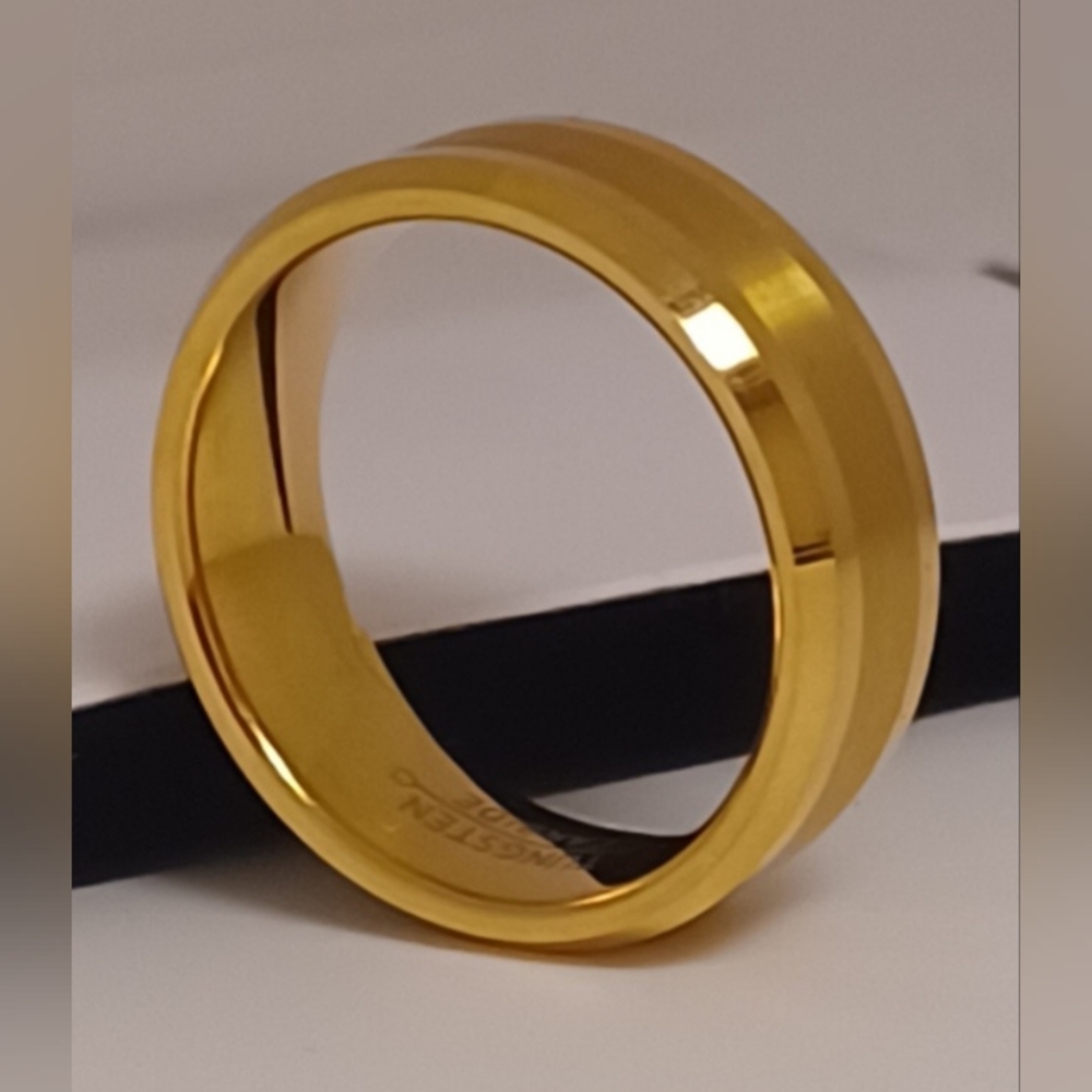 TUNGSTEN CARBINE, Men's Ring, size 11, NEW